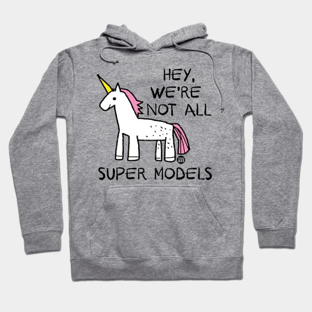 SUPERMODEL UNICORN Hoodie by toddgoldmanart